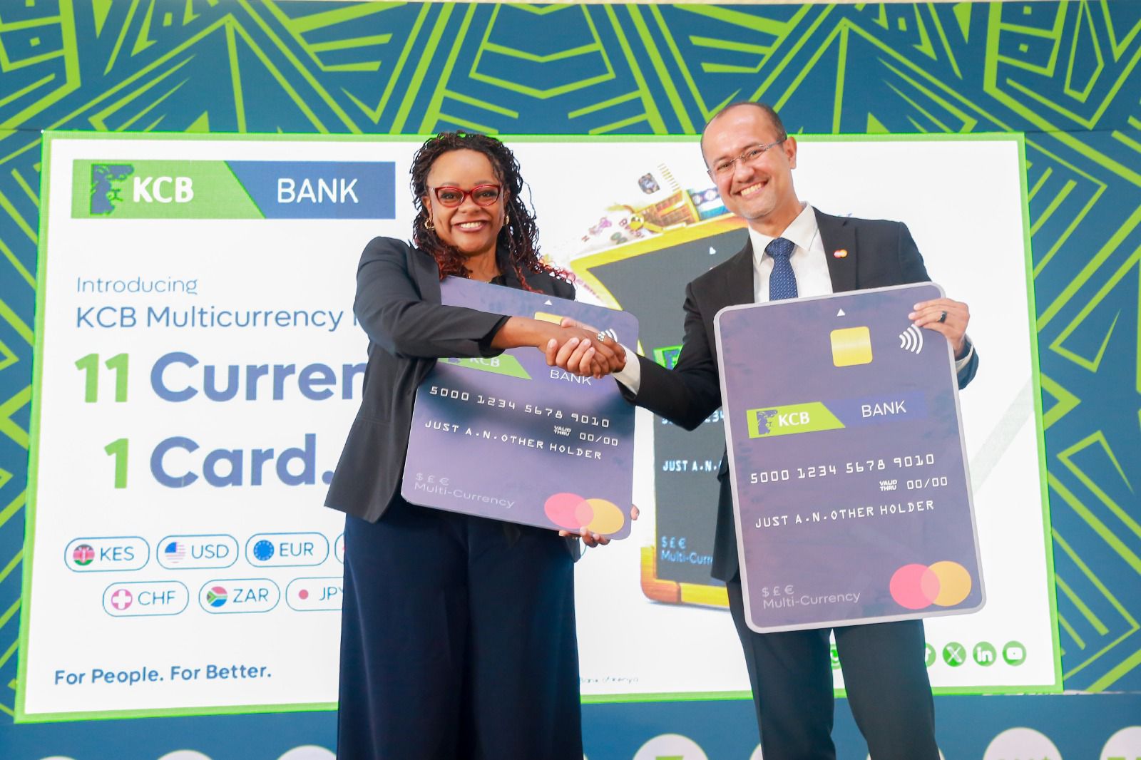 Shehryar Ali, Senior Vice President and Country Manager for East Africa at Mastercard, & Angela Mwirigi, Director of Digital Financial Services at KCB Bank Kenya